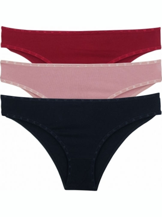 Βαμβακερά Дамско Слип 3Pack Multicolour.