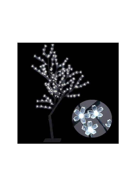 cu lumină LED Decorațiune de Crăciun Metalic Braduleț 75cm. Electrică Alb Brad