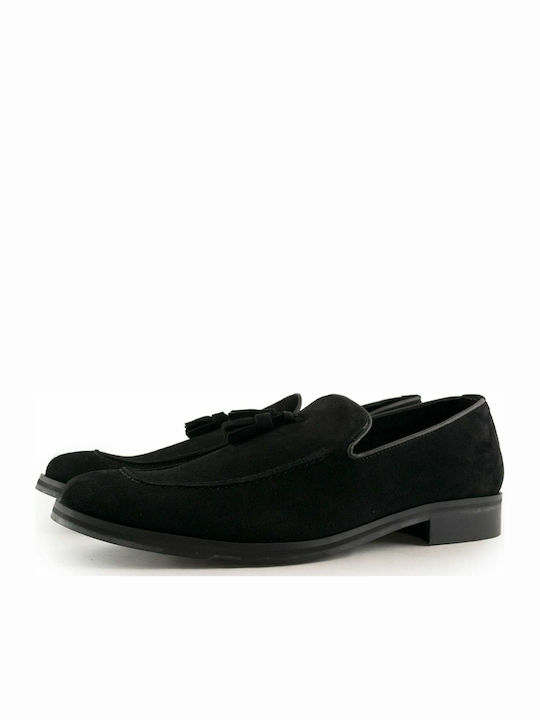 Leder Herren Mokassins in Schwarz Farbe