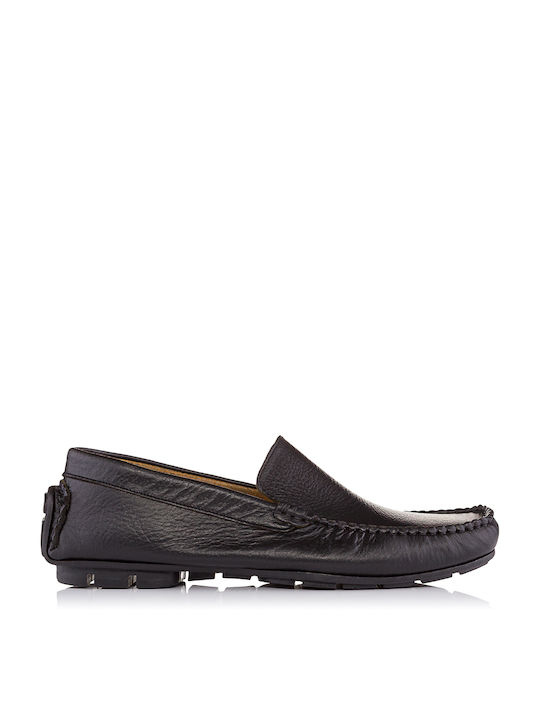 Nicon Footwear Co. Men's Leather Moccasins Black