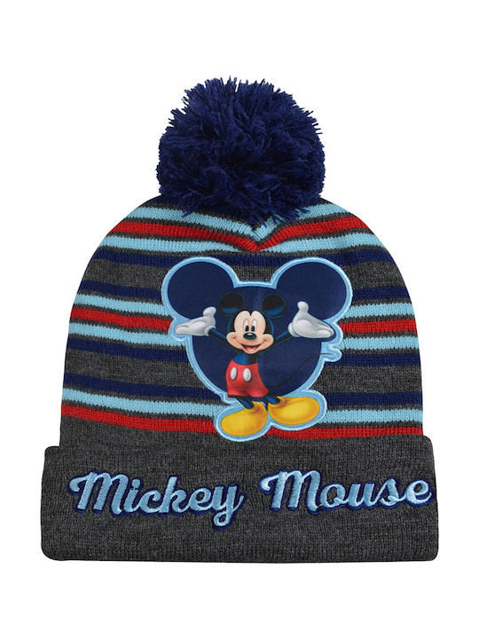 Mickey Mouse Kinder Beanie Gestrickt Grau