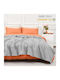 Viosarp Κουβέρτα Πικέ Υπέρδιπλη 220x240εκ. Light Grey