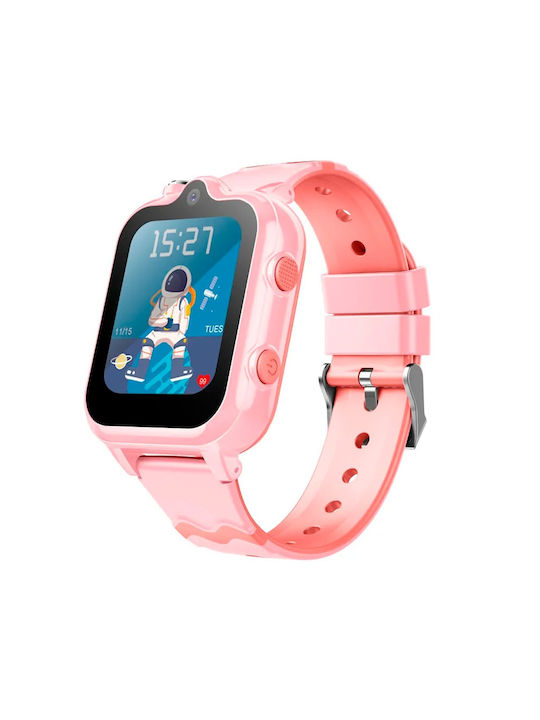 Wonlex Kinder-Smartwatch Kt18 mit GPS und Kautschuk/Plastikarmband Rosa