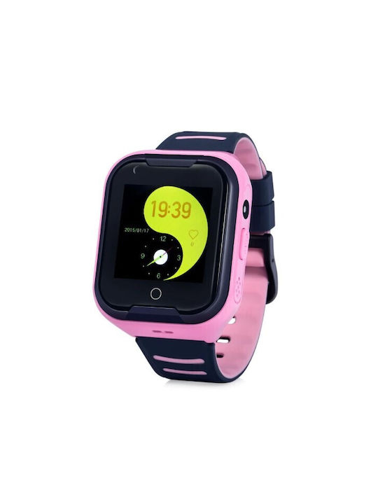 Wonlex Kt11 Kinder Smartwatch mit GPS und Kautschuk/Plastik Armband Rosa