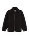 Kinderstrickjacke Pelz schwarz