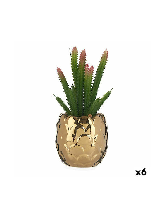 Ibergarden Decorative Artificial Plant Cactus Gold 1pcs