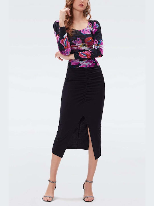 Diane Von Furstenberg Skirt in Black color