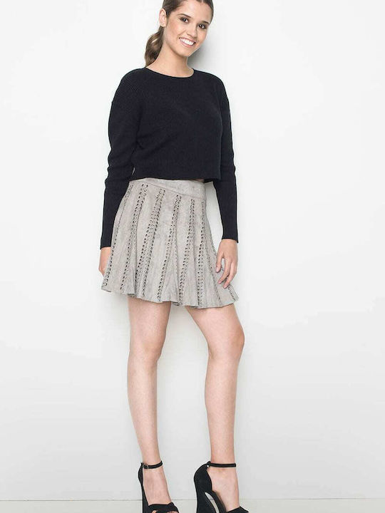 Glamorous Mini Skirt in Gray color