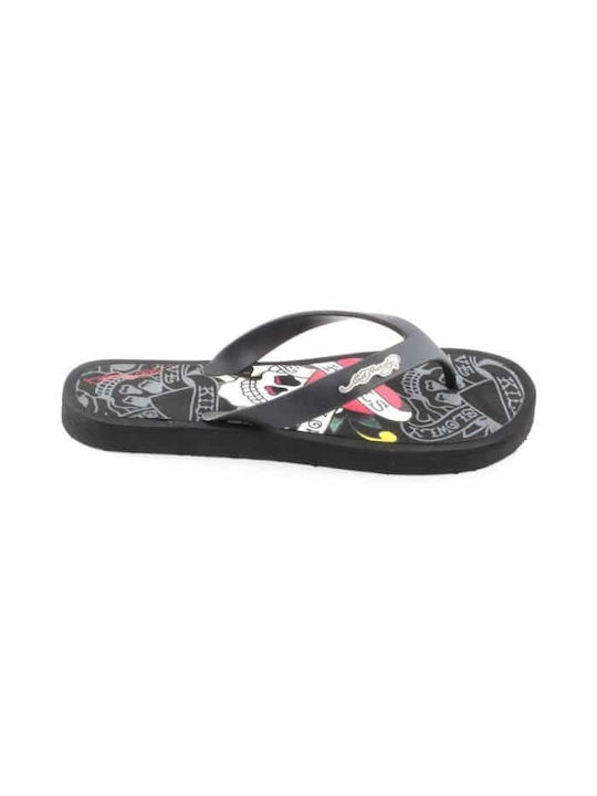 Ed Hardy Ανδρικά Flip Flops Γκρι