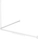 Sealskin Telescopic Corner Shower Curtain Rod Wall Mounted Aluminium White 80x90-170cm