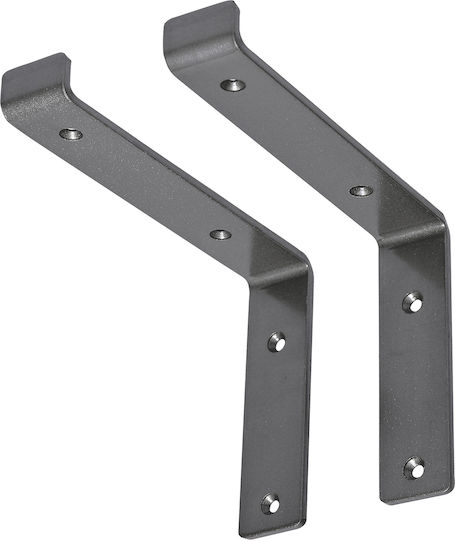 ML-Design Raft de colț Robust din Metal în Culoare Albastru 200x40mm 2buc 490008787