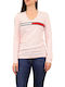 Tommy Hilfiger Tommy Damen Bluse Langärmelig Rosa