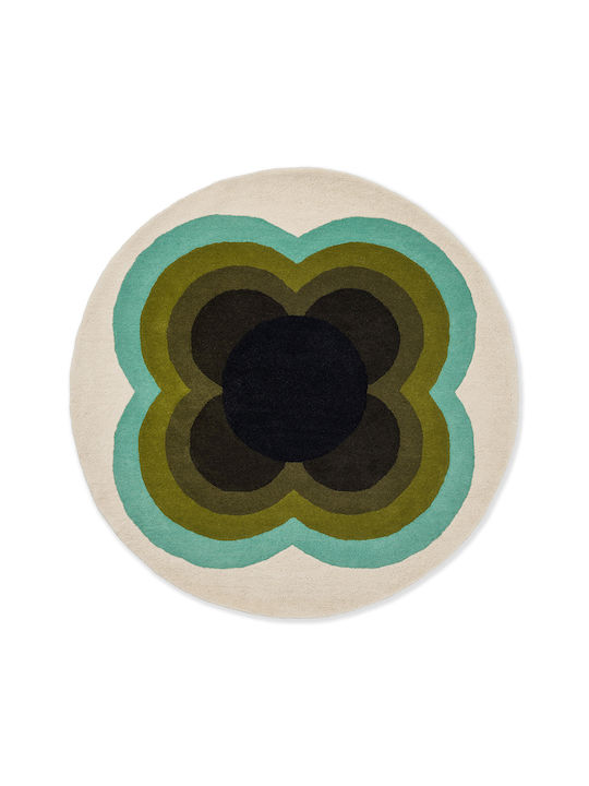 Orla Kiely Sunflower Lucrat manual Covor Rotund...