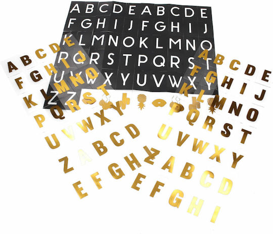 Atmosphera Lightbox Buchstaben Dekoratives Element für DIY Bastelmaterialien Schwarz 100Stücke 4x6.5cm