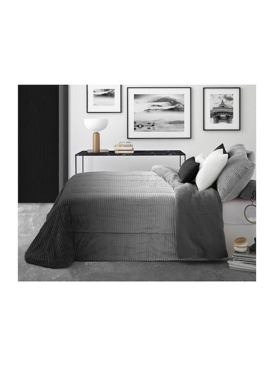 Manterol Casa Κουβερτοπάπλωμα με Γέμιση Microfiber Υπέρδιπλο 235x270εκ. Grey 750 GSM