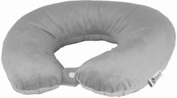 Benzi Velvet Travel Pillow Gray