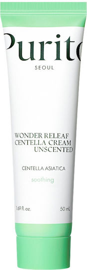 Purito Centella Unscented Recovery Αναπλαστική & Ρυθμιστική Κρέμα Προσώπου με Ceramides & Centella Asiatica 50ml