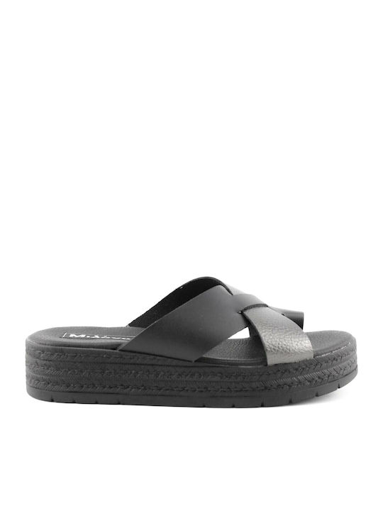 Sandale Casual Damă Flatforme Negru