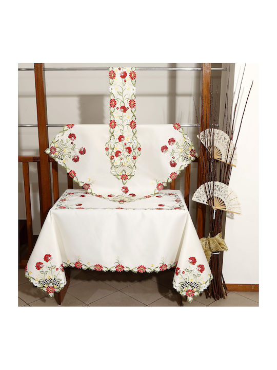 Ilis Home Tischtuch No.34525 Red 160x220cm