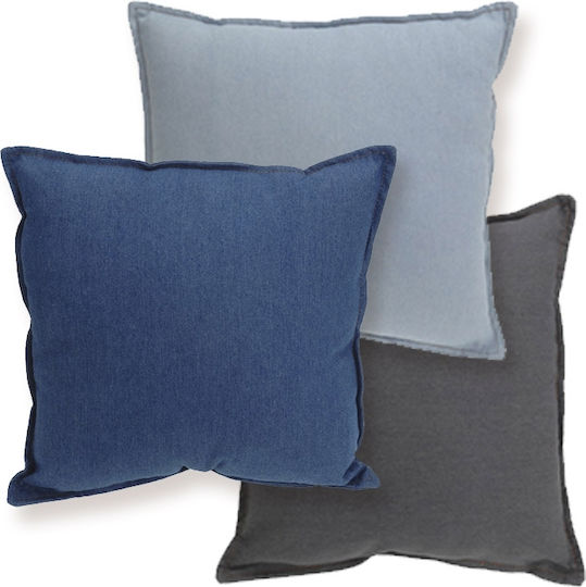 Zaros Sofa-Kissen Hellblau Blau Grau 45x45cm