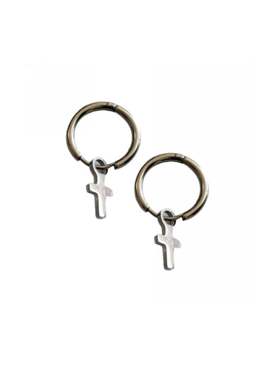 Tatu Moyo Earrings Hoops made of Steel