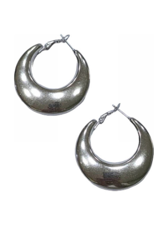 Tatu Moyo Earrings Hoops made of Steel