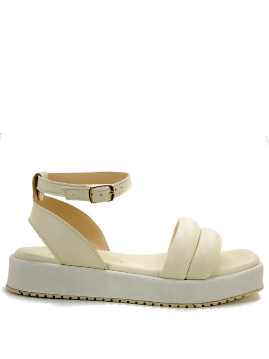 After Hour Flatforms Women's Sandals White