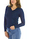 U.S. Polo Assn. Women's Long Sleeve Sweater Navy Blue