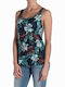 Franklin & Marshall Women's Blouse Sleeveless Navy Blue