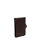 The Chesterfield Brand Men's Leather Card Wallet with RFID Brown