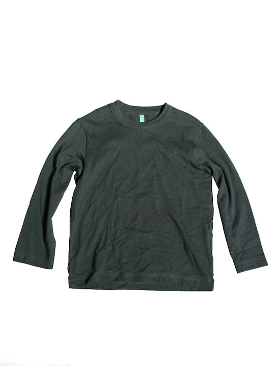 Benetton Kids Blouse Long Sleeve Green