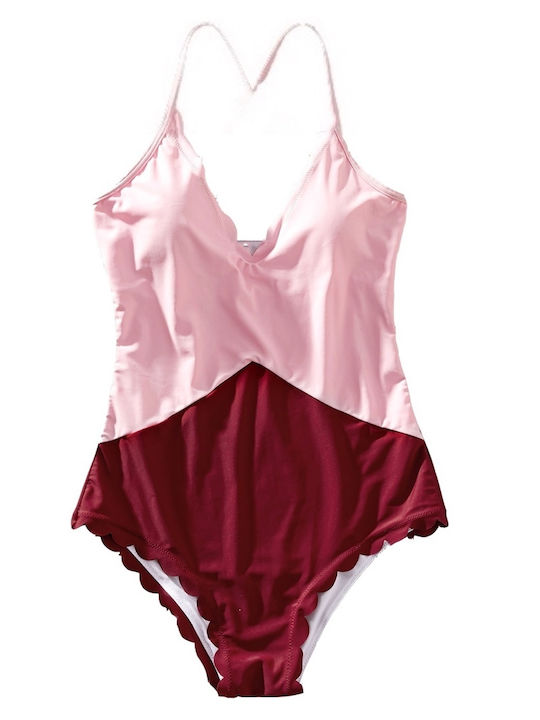 iEFiEL Kids Swimwear One-Piece Bordeaux - pink