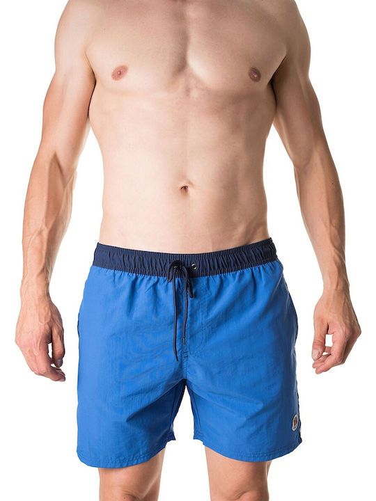 Scuba Taglie Forti Herren Badebekleidung Shorts Blue Gestreift