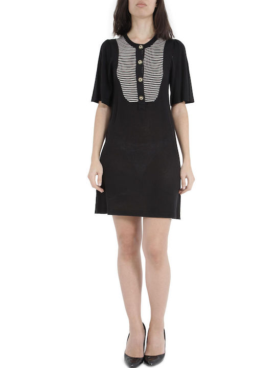 BCBG Maxazria Mini Shirt Dress Dress Black