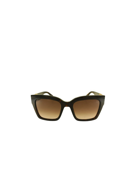Tous 0722 Women's Sunglasses with Brown Tartaruga Plastic Frame and Brown Gradient Lens STOB47 0722