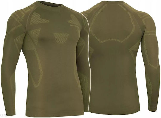 Brubeck Sweatshirt Militär in Khaki Farbe