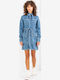 Mini Hemdkleid Kleid Blau