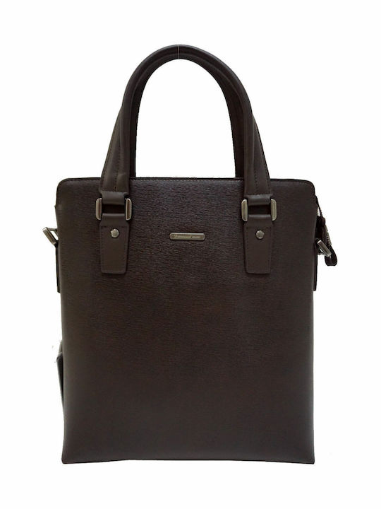 Piele Geantă pentru bărbați De umăr / tip crossbody Maro