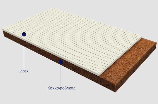 Greco Strom Матрак За Количка Ерато С Кокосово Влакно И Латекс 65смx130см