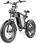 Gunai MX25 20" Μαύρο Ηλεκτρικό Ποδήλατο Mountain με 7 Ταχύτητες και Δισκόφρενα