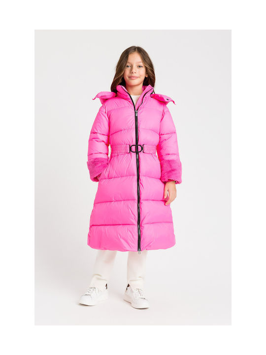 Twinset Jachetă casual pentru copii Pink Fluo