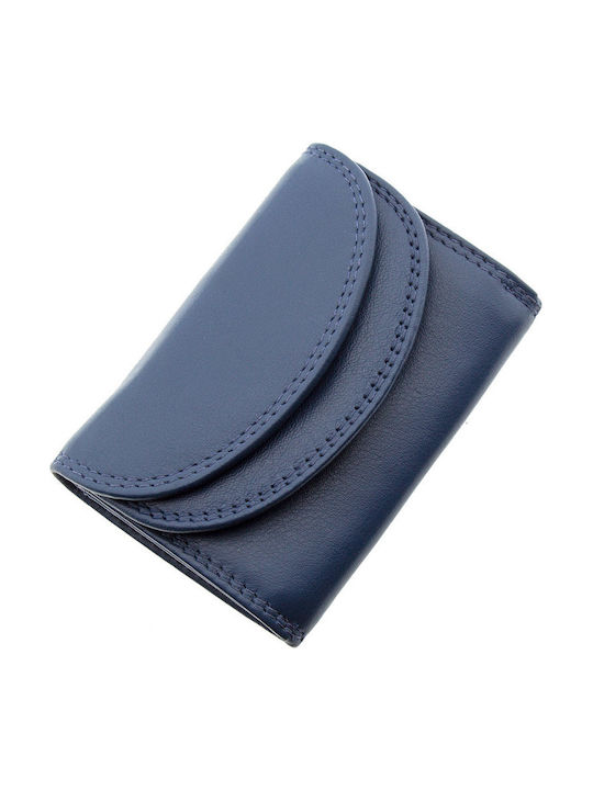 Forest Men's Leather Card Wallet Blue