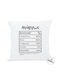 I-Total I-Total Throw Pillow Sofa Cushion with Capricorn Zodiac White 30x30cm