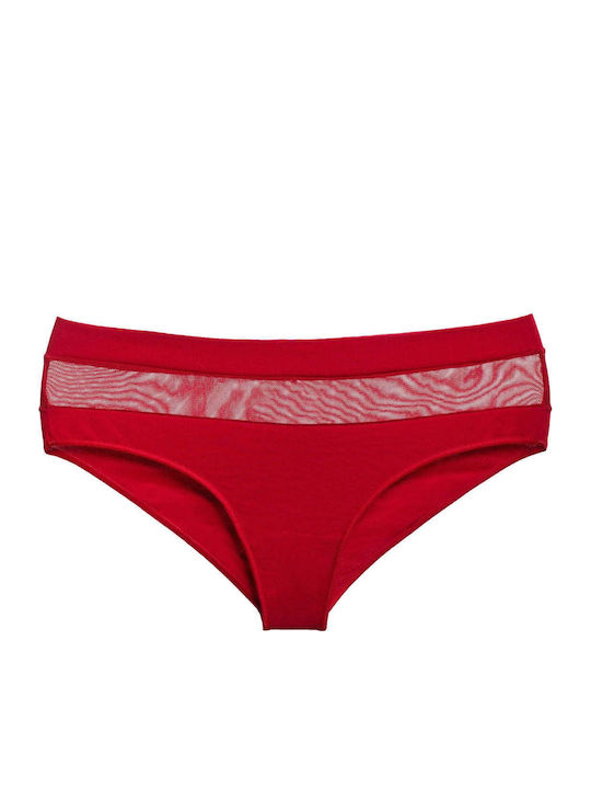 High-waisted Women's Slip Burgundy
