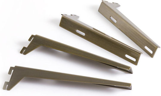 Am.Pm Regalhalterungen Schwere Ausführung Metallisch in Gold Farbe 240x5mm 4Stück 3614854337587