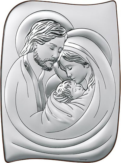 Beltrami Image Holy Family Silver 7.5x10cm