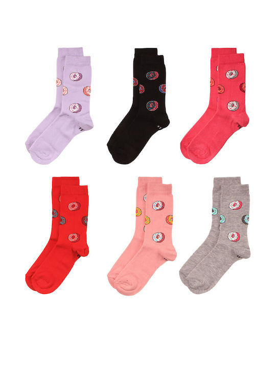 Design Letters Kids' Socks Multicolored 6 Pairs
