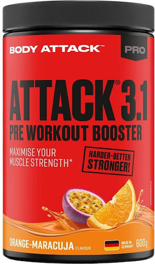 Body Attack Attack 3.1 Специална Хранителна Добавка 600гр Оранжево Маракуя