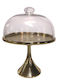Karvounis Cake Stand Gold 25.5x25.5x32cm
