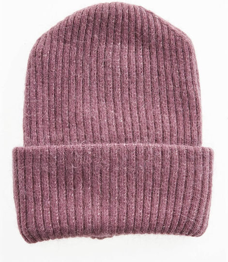 Beanie Frauen Beanie Gestrickt in Flieder Farbe 12-0356